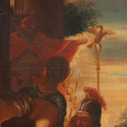 Painting with The Rape of the Sabine Women