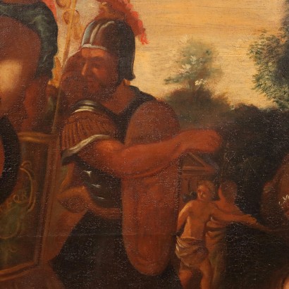 Painting with The Rape of the Sabine Women