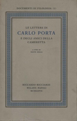 Le lettere di Carlo Porta e degli amici della cameretta