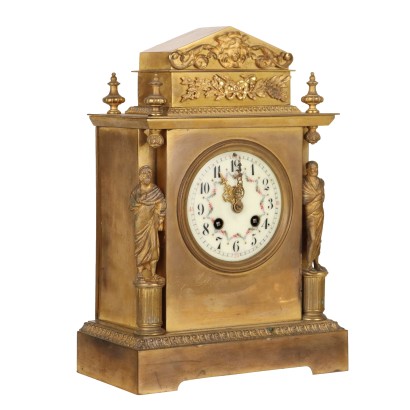 Orologio da Appoggio in Bronzo Dorato