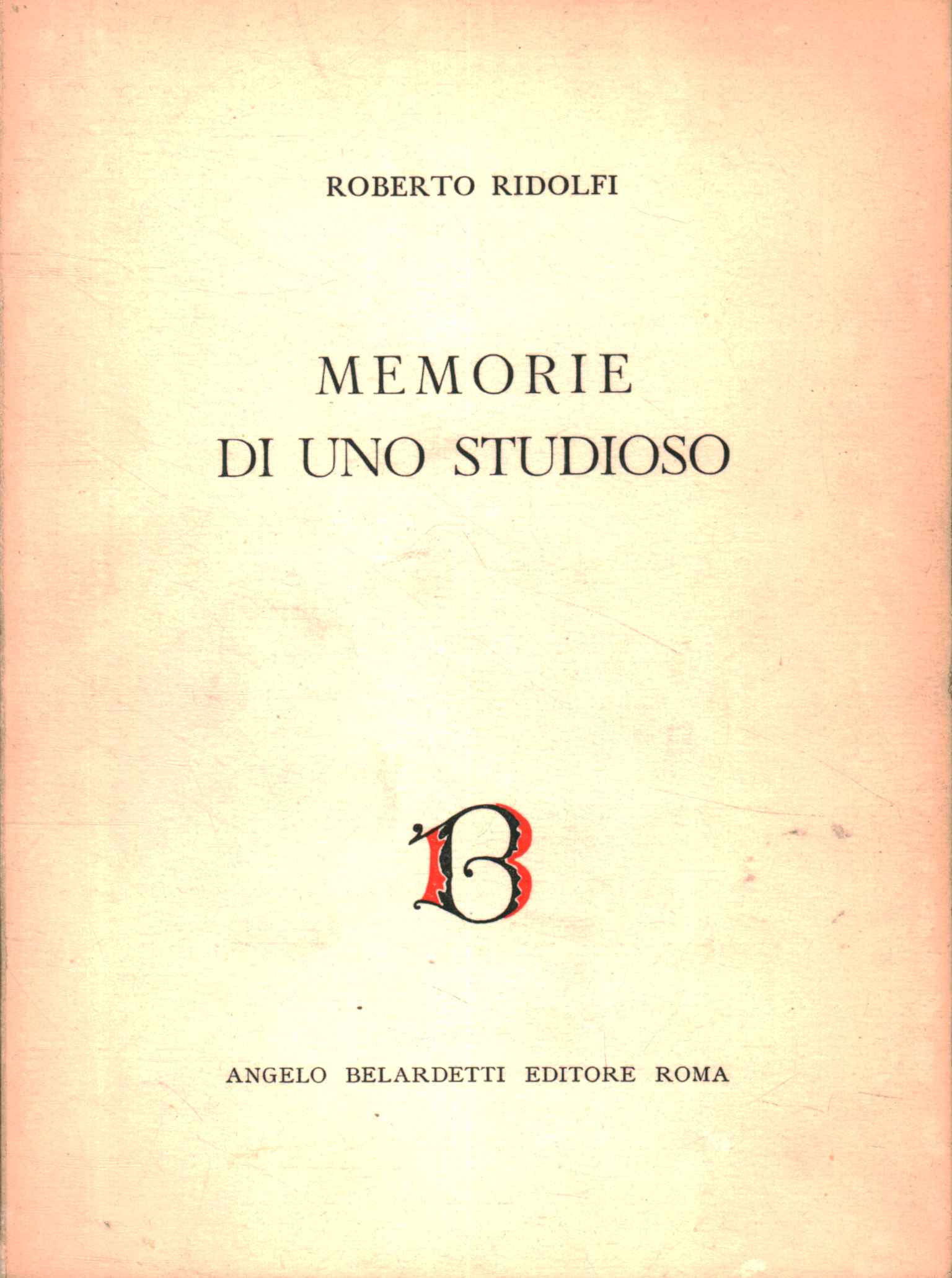 Memorie di uno studioso