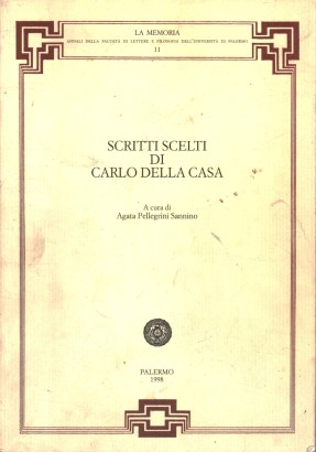 Scritti scelti di Carlo Della Casa