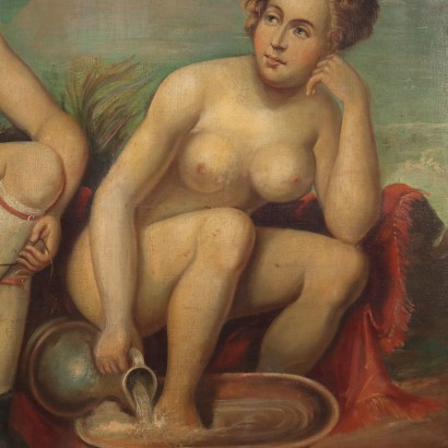 Dipinto con Scena di Toeletta