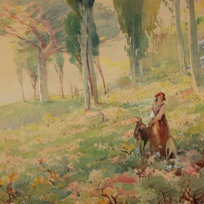 Cuadro Paisaje con Figura