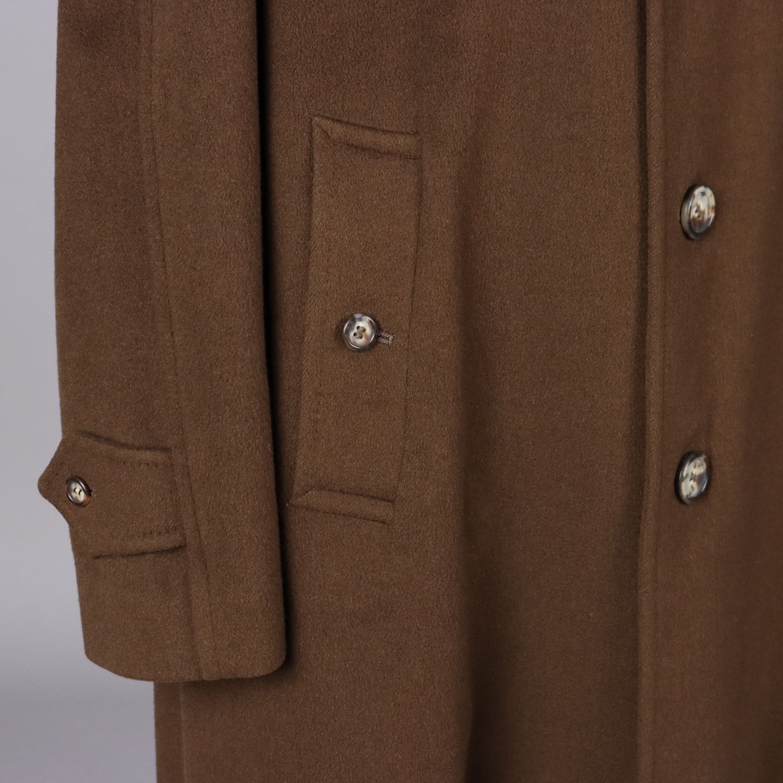 Vintage Burberrys Men's Coat Size 32 1980s-90s Brown Cashmere