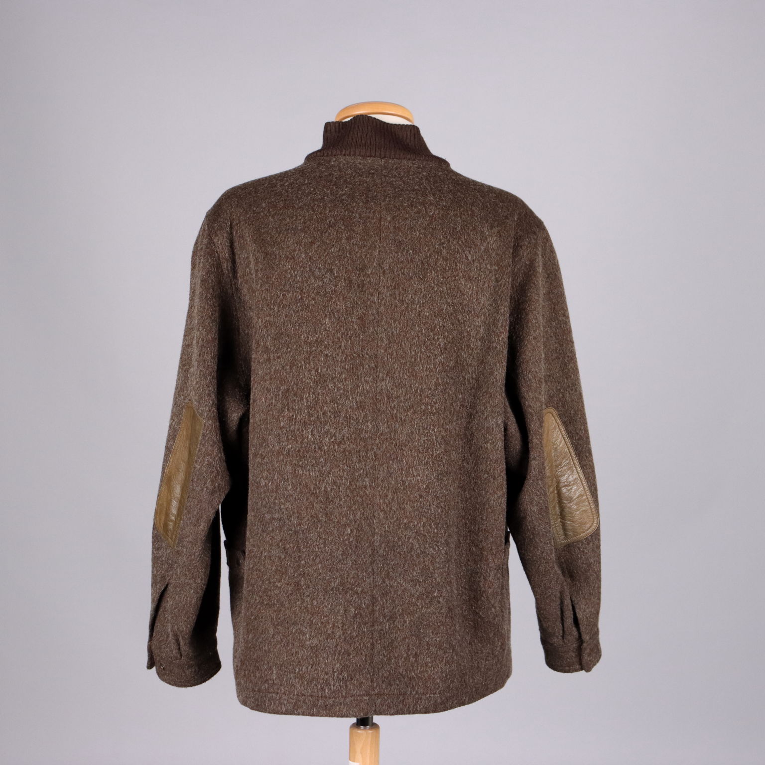 Vintage Men s Jacket by Gucci Size 42 Wool Leather Cotton