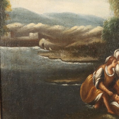 Painting Moses saved from the Waters