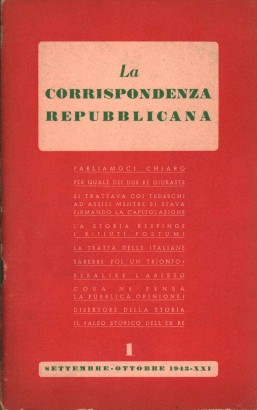 La corrispondenza repubblicana (1943-XXI) Settembre-Ottobre