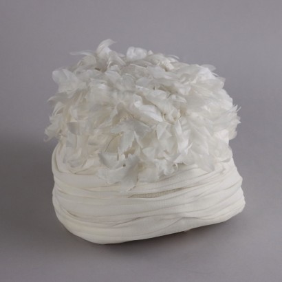 Chapeau Vintage avec Fleurs Blanches Maison Parisienne Eliane