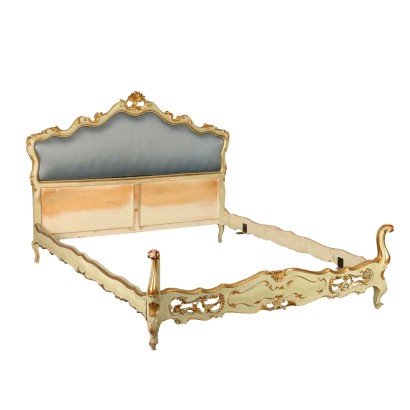 Lit Double en Style Rococo Italie XXe Siècle