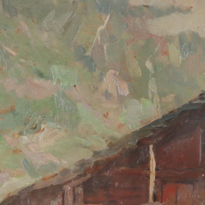 Painting by Mario Moretti Foggia,Mountain cabins,Mario Moretti Foggia,Mario Moretti Foggia,Mario Moretti Foggia,Mario Moretti Foggia,Mario Moretti Foggia