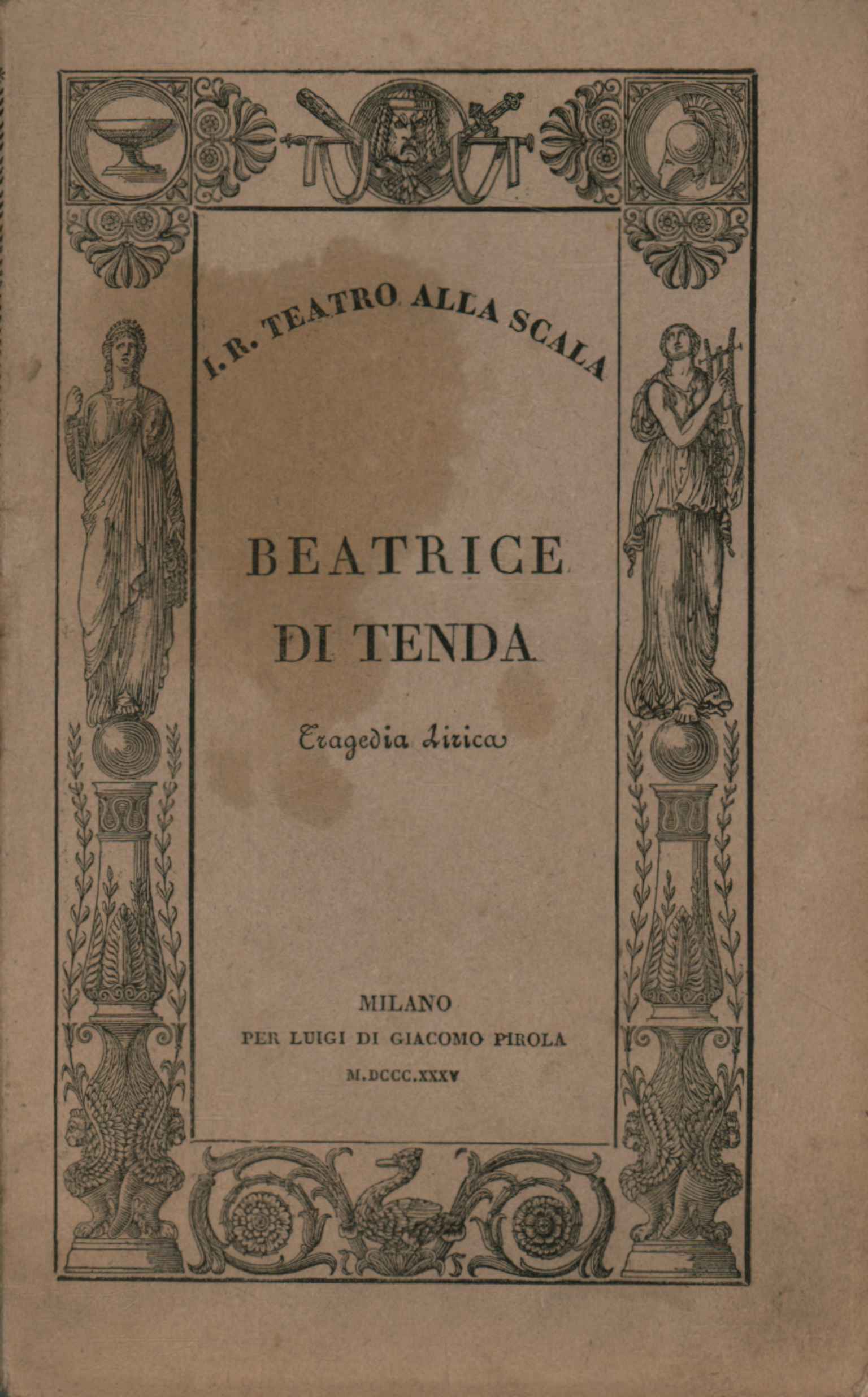 Beatrice of Tenda Lyrical tragedy in d