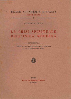 La crisi spirituale dell'India moderna