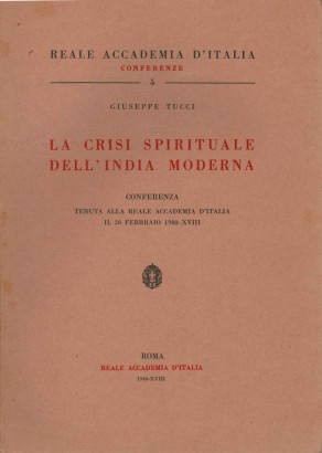 La crisi spirituale dell'India moderna