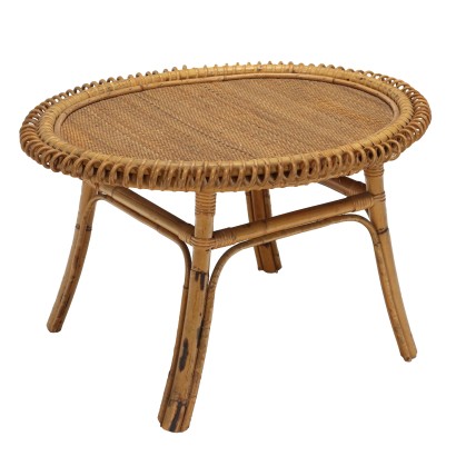 Vintage Coffee Table Bamboo Italy 1950s-1960s