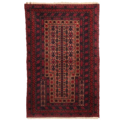 Tapis Beluchi Ancien Iran Laine Noeud Fin Fait à la Main