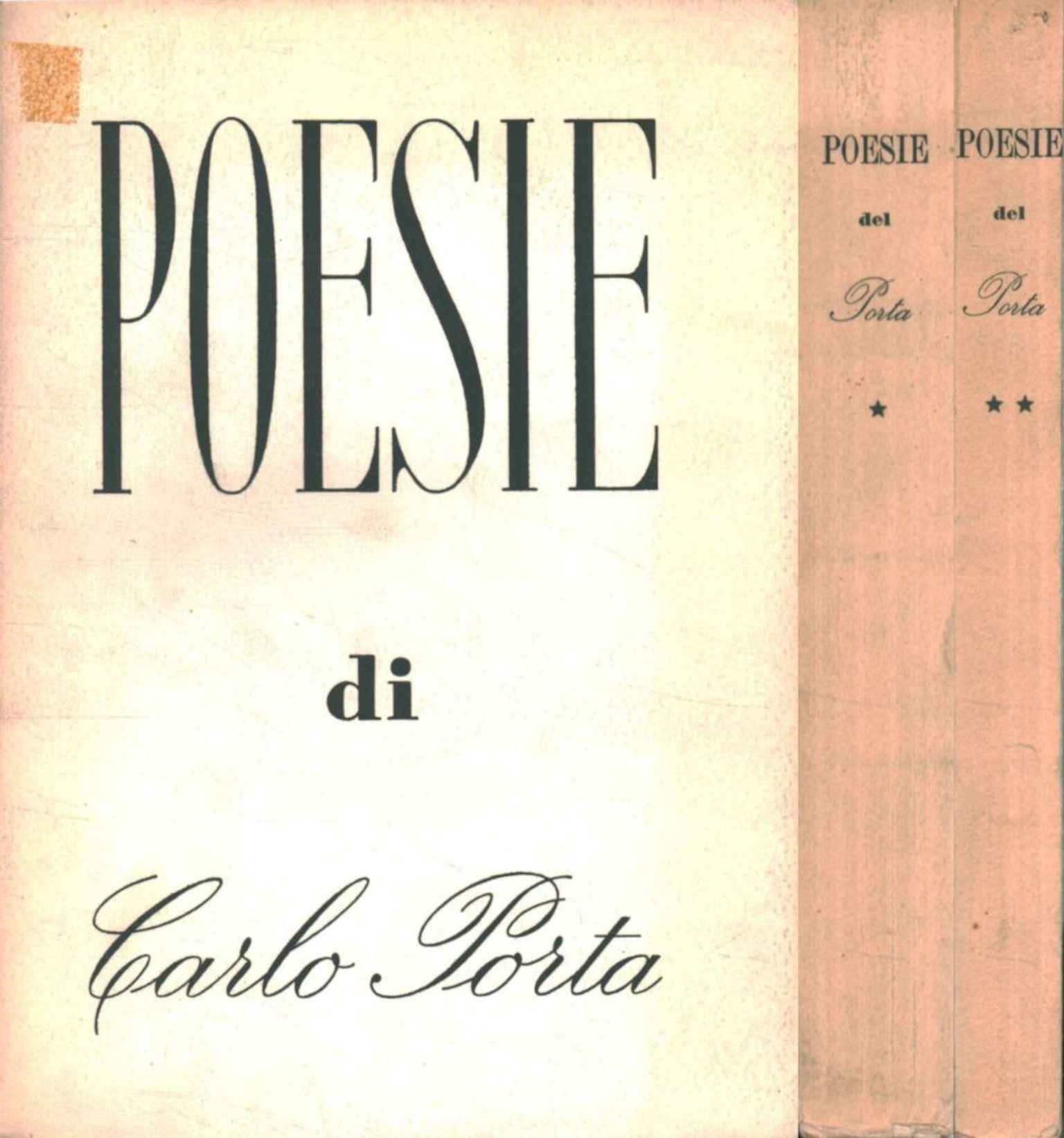Poèmes de Carlo Porta (2 volumes),Poèmes de Carlo Porta (2 volumes)