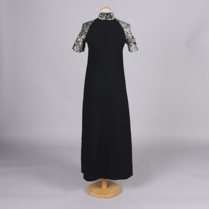 Robe de soirée noire à paillettes