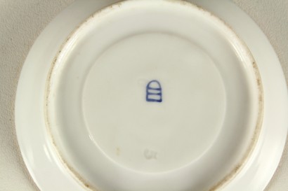 Cup with saucer, antiques, pottery, porcelain, Angela Kauffmann, decal, end 800, end of XIXth century, decal, austria, vienna