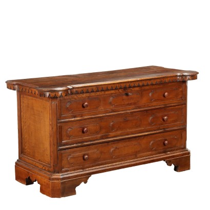 Commode Baroque Bergamasque Ancienne Début du XVIIIe Siècle