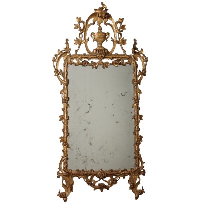 Ancient Eclectic Mirror Italy Last Fourth XIX Century