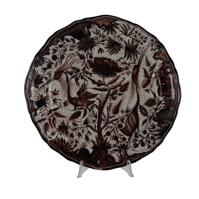 Assiette de défilé en majolique M.A.P. Mengaroni Pesaro
