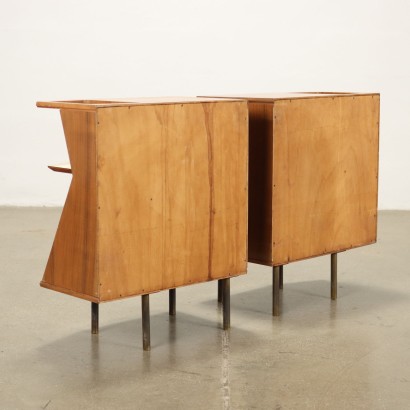 60s bedside tables, Pair of 60s bedside tables