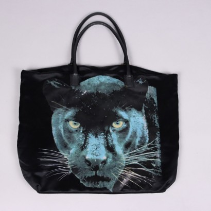 Vintage 1980s-90s Krizia Bag with Panthera Leather Cloth PVC