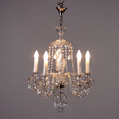 Ancient Chandelier Crystal Italy XX Century