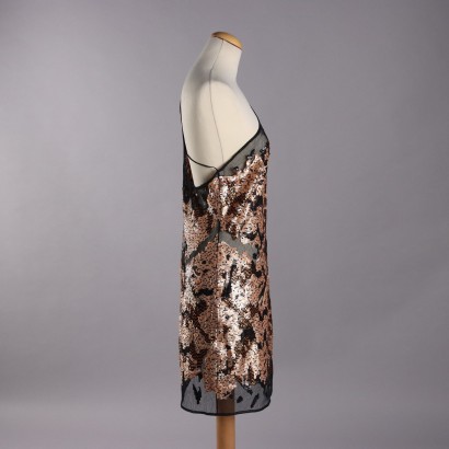 Krizia Vintage Embroidered Evening Dress