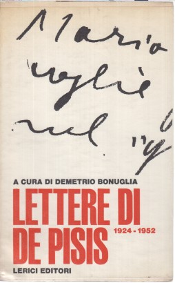 Lettere di De Pisis 1924-1952
