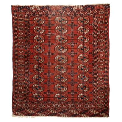 Ancient Bukhara Carpet Turkmenistan Wool Thin Knot Handmade