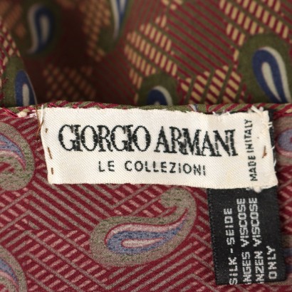 Foulard carré en soie Giorgio Armani
