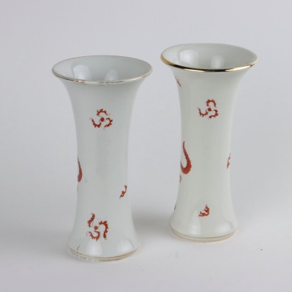 Coppia di Vasi in Porcellana di Meisse