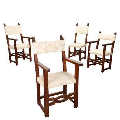 Gruppe aus 3 Antike Sessel und Stuhl Italien Anfang des XIX Jhs