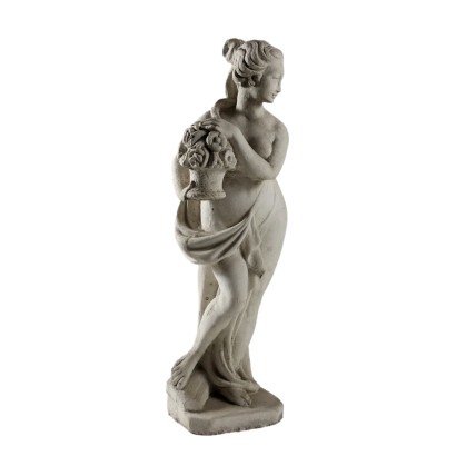 Antique Garden Sculpture The Allegory of Spring Plaster XX Century