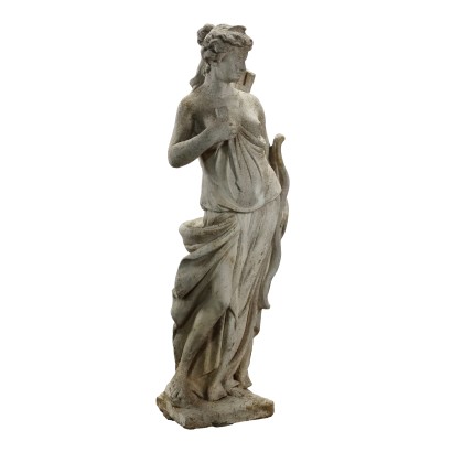 Antique Garden Sculpture Diana the Huntress Earthenware Italy '900
