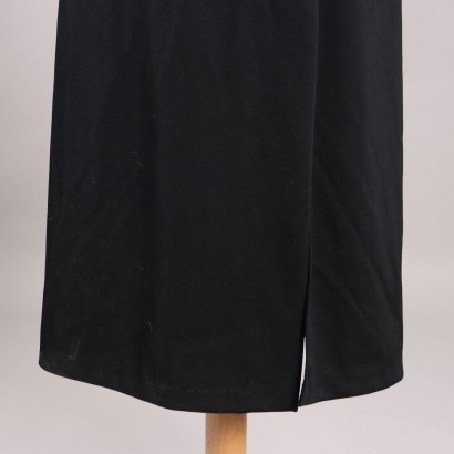 Vestido negro largo vintage