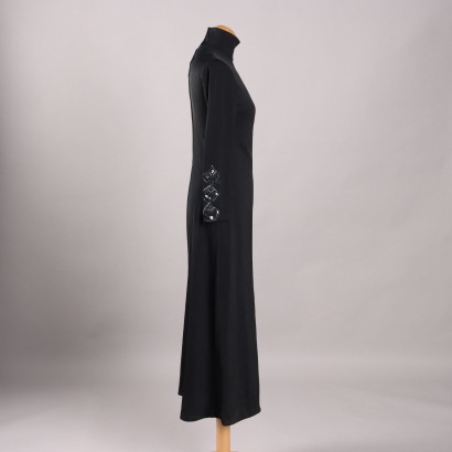 Robe longue noire vintage