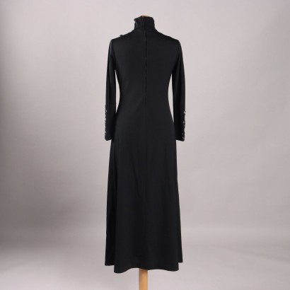 Robe longue noire vintage