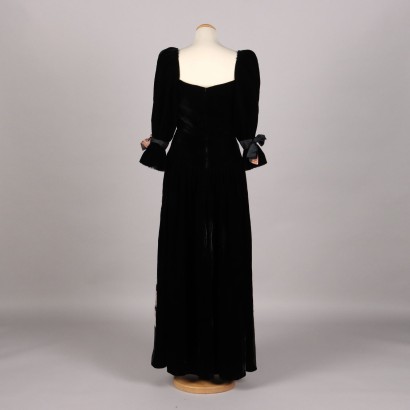 Vintage Silk and Velvet Dress