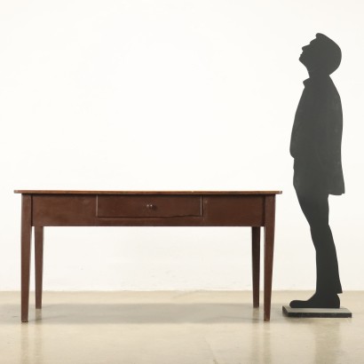 Tisch, Tischplatte aus Kirschholz