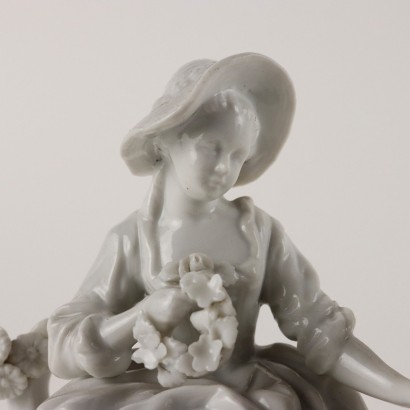 White Porcelain Figurine by Rudolst