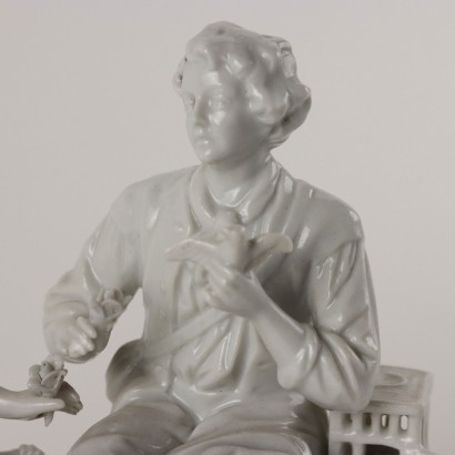 White Porcelain Figurine by Rudolst