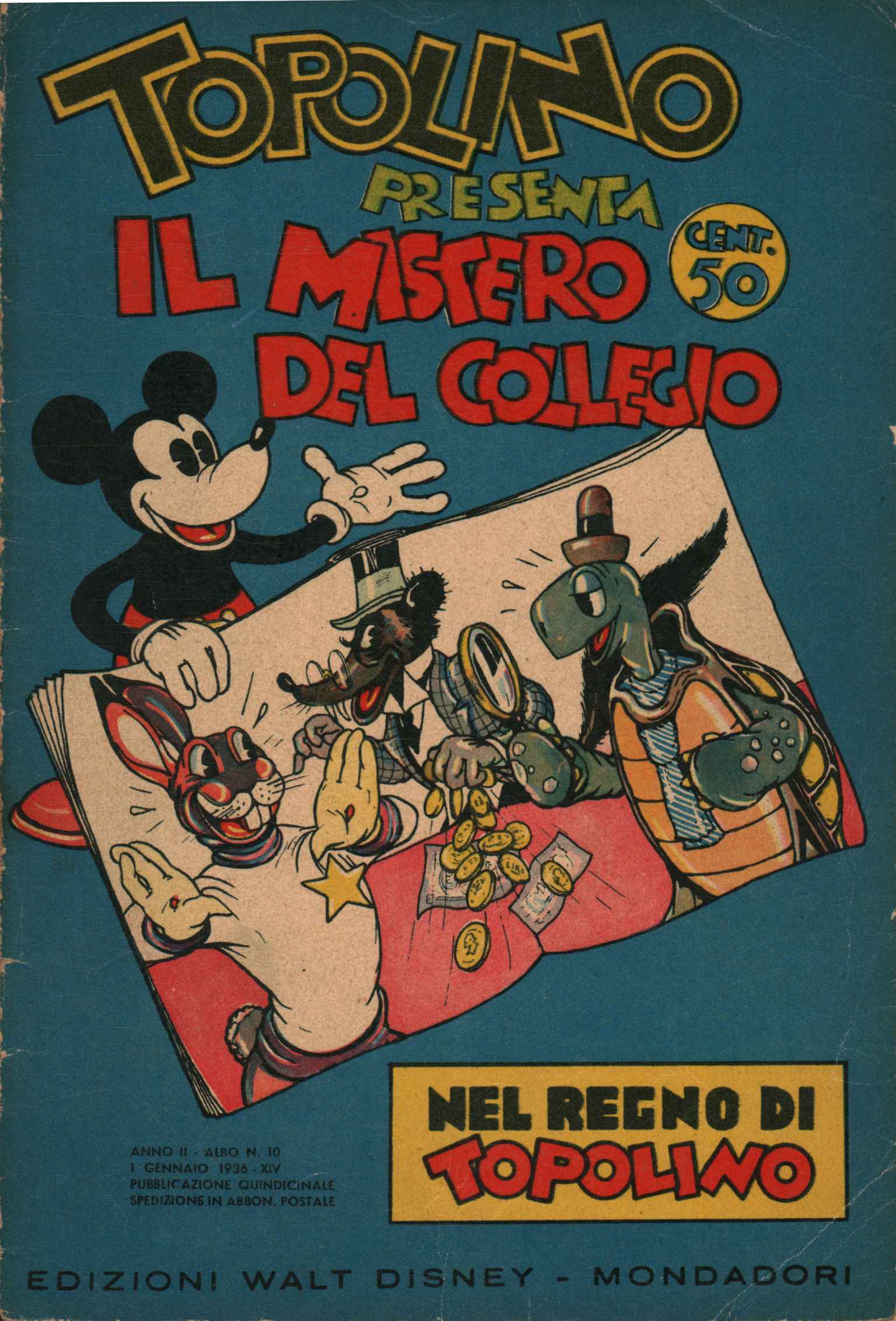 Topolino presenta il mistero del collegi