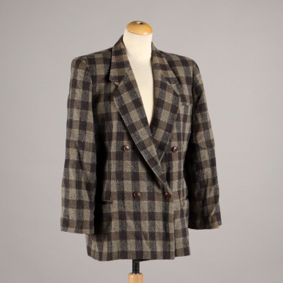 Vintage Jacke E. Armani Wolle Gr. 46 Italien der 80er Jahre