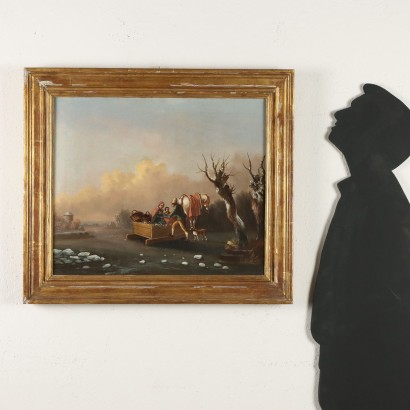 Painting Winter Landscape with Figures