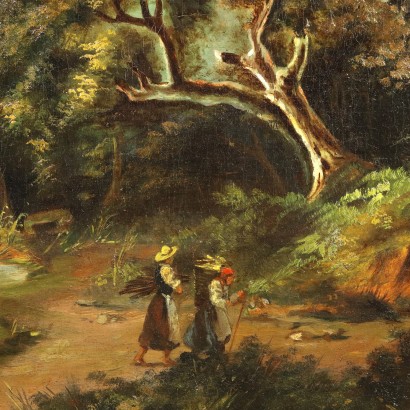 Painting Landscape with River and Figures 1