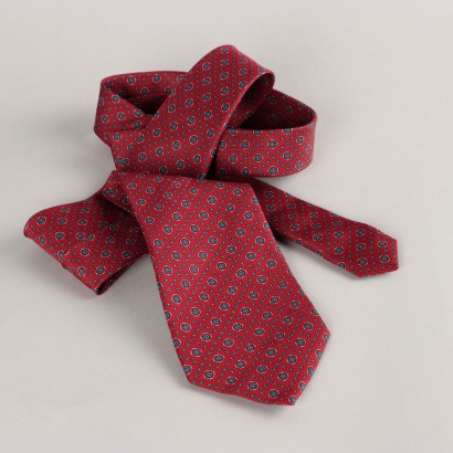 Second Hand Krawatte E. Marinella aus Rotem Seide Italien