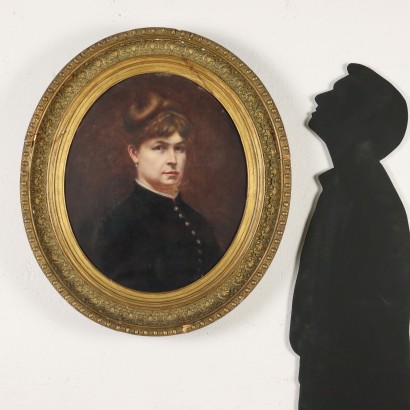 Gemälde Frauenporträt 1884